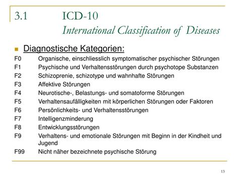 diagnose messie syndrom icd 10
